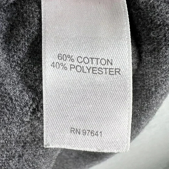 J Jill PURE JILL Womens L RELAXED KNIT 147021 Dark Charcoal Heather PONCHO Tunic - Picture 10 of 13